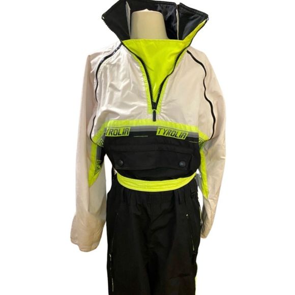 Insanely Rad Vintage 80s 90s Tyrolia Neon Ski Snowboard Winter Sports Suit - Picture 3 of 16